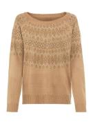 heine Pullover  beige / camel / choko