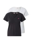 LEVI'S ® Shirts '2Pack Vneck Tee'  sort / hvid