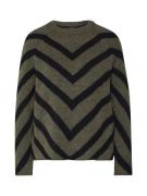 ONLY Pullover 'ONLEliza'  grøn-meleret / sort