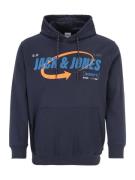 Jack & Jones Plus Sweatshirt  navy / lyseblå / orange