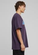 MT Upscale Bluser & t-shirts 'F*ke L*ve'  blå / brombær / orange