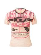 DIESEL Shirts 'UNCUTIE'  pink / pudder / sort
