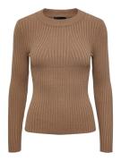 PIECES Pullover 'Crista'  brun