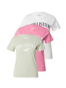HOLLISTER Shirts  pastelgrøn / lys pink / sort / hvid