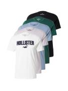 HOLLISTER Bluser & t-shirts  himmelblå / smaragd / sort / hvid
