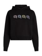 Karl Lagerfeld Sweatshirt 'Ikonik'  pastelgul / lyselilla / sort / hvid