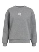 OBJECT Sweatshirt 'RORA'  grå-meleret / hvid
