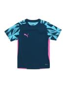 PUMA Funktionsskjorte 'IndividualFINAL'  blå / aqua / pink