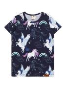 Walkiddy Bluser & t-shirts 'Unicorns & Pegasuses'  navy / mørkeblå / lys pink / hvid