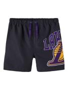 NAME IT Badeshorts 'NBA Lakers'  blandingsfarvet / sort