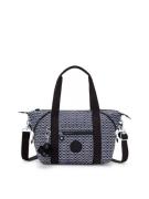 KIPLING Skuldertaske 'ART MINI'  sort / hvid