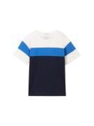 TOM TAILOR Shirts  blå / marin / hvid