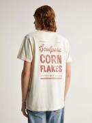 Scalpers Bluser & t-shirts 'Flakes'  brandrød / offwhite