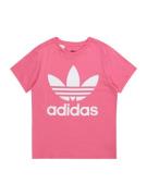 ADIDAS ORIGINALS Shirts 'Trefoil'  lyserød / hvid
