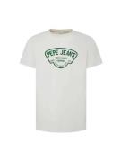 Pepe Jeans Bluser & t-shirts 'Cherry'  smaragd / offwhite