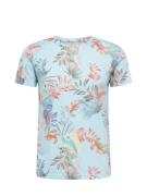 Key Largo Bluser & t-shirts 'PALERMO'  lyseblå / grå / jade / pastelrød