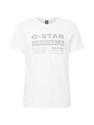 G-Star RAW Bluser & t-shirts  grå / hvid