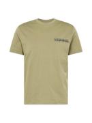 NAPAPIJRI Bluser & t-shirts 'S-TAHI'  navy / pastelgul / grøn / lyseorange