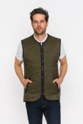 Giorgio di Mare Vest 'Sandro'  khaki / sort / hvid