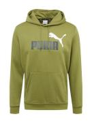 PUMA Sportsweatshirt 'ESS+ 2'  oliven / sort / hvid