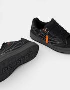Bershka Sneaker low  orange / sort