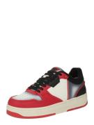 GUESS Sneaker low 'ANCONA II'  creme / mørkegrå / rød / sort