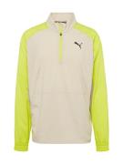 PUMA Sportsweatshirt  beige / lime / sort