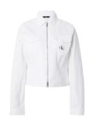 Calvin Klein Jeans Overgangsjakke 'LEAN'  hvid
