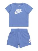 Nike Sportswear Joggingdragt 'CLUB'  røgblå / hvid