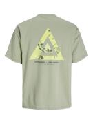 JACK & JONES Bluser & t-shirts 'Triangle Summer'  pastelgrøn / lysegrøn / mørkegrøn