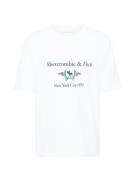 Abercrombie & Fitch Bluser & t-shirts 'HERITAGE'  mørkeblå / grøn / lys rød / hvid
