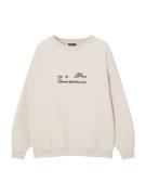 Pull&Bear Sweatshirt  ecru / choko