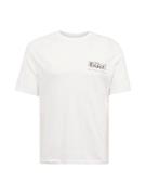 JACK & JONES Bluser & t-shirts 'GURU'  mørkebrun / hvid