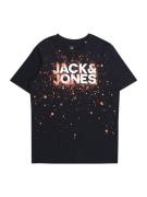Jack & Jones Junior Shirts 'SPLASH'  navy / abrikos / hvid