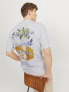 JACK & JONES Bluser & t-shirts 'Valencia'  lyseblå / gul / lyselilla / hvid
