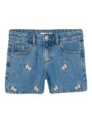 NAME IT Jeans 'Bella'  blue denim / grøn / lilla / hvid