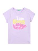 UNITED COLORS OF BENETTON Bluser & t-shirts  gul / lilla / lys pink / hvid