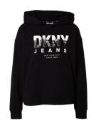 DKNY Sweatshirt  grå / sort / hvid