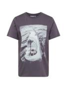 DEDICATED. Bluser & t-shirts 'Stockholm Wish You Were Here'  lysegrå / mørkegrå / hvid