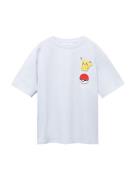 MANGO KIDS Shirts 'PIKA'  azur / gul / rød / hvid