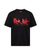 HUGO Bluser & t-shirts 'Dinricko'  rød / sort