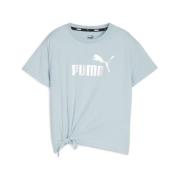 PUMA Bluser & t-shirts 'Essentials+'  pastelblå / sølv