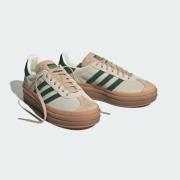 ADIDAS ORIGINALS Sneaker low 'Gazelle Bold'  lysebeige / guld / mørkegrøn