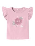 NAME IT Bluser & t-shirts 'JUSSA'  grøn / pink / lyserød / hvid