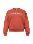 Tommy Hilfiger Curve Sweatshirt  lysebeige / navy / orangerød / hvid