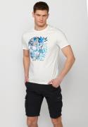 KOROSHI Bluser & t-shirts  azur / lyseblå / sort / offwhite