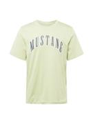 MUSTANG Bluser & t-shirts 'Austin'  mørkeblå / lysegrøn / hvid