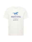 MUSTANG Bluser & t-shirts 'Austin'  blå / sort / offwhite