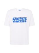 HUGO Bluser & t-shirts 'Nalayo'  himmelblå / hvid