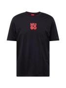 HUGO Bluser & t-shirts 'Decali'  rød / sort